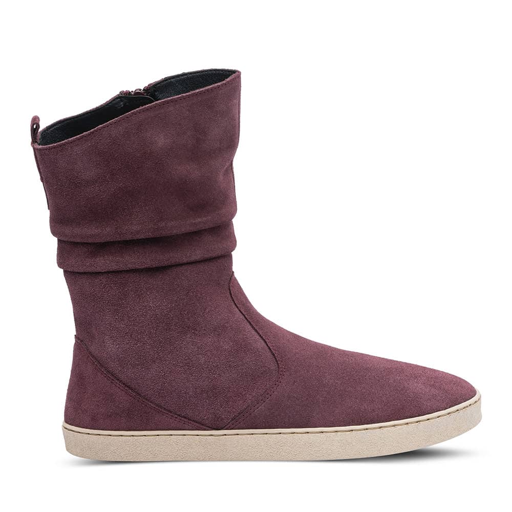 Groundies Odessa GS1 Women's Boots Burgundy Australia PKHZWC578